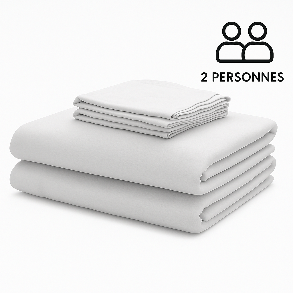 Location de draps 2 personnes lit double